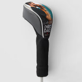 Moderne 'Werelds Beste Hond Papa' Foto Golfheadcover (Schuin)