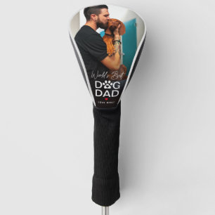 Moderne 'Werelds Beste Hond Papa' Foto Golfheadcover