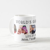 Moderne Wereld's Grootste Daddy Custom Foto Koffiemok (Voorkant links)