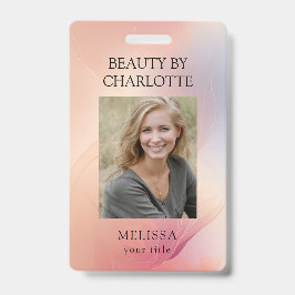 Moderne werknemer foto ID badge