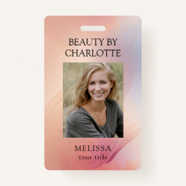 Moderne werknemer foto ID badge