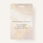 Moderne werknemer foto ID badge (Achterkant)