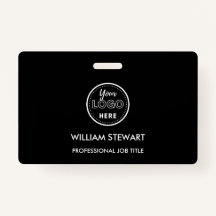 Moderne werknemers in logo voor bedrijven in zwart