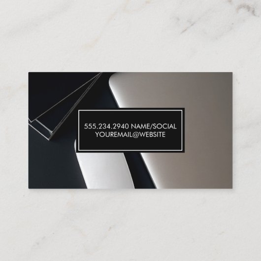 Moderne werkruimte | KANTOOR Visitekaartje (Achterkant)