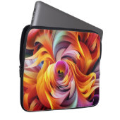 Moderne wervelende vormen laptop sleeve (Voorkant Rechts)