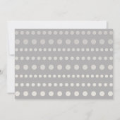 Moderne Werveling in Polka Dot - Baby Boy Shower U Kaart (Achterkant)