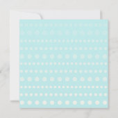 Moderne Werveling in Polka Dot - Baby Boy Shower U Kaart (Achterkant)