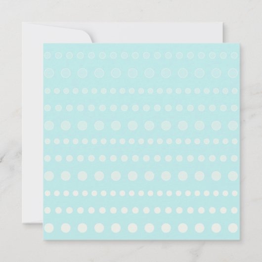 Moderne Werveling in Polka Dot - Baby Boy Shower U Kaart (Achterkant)