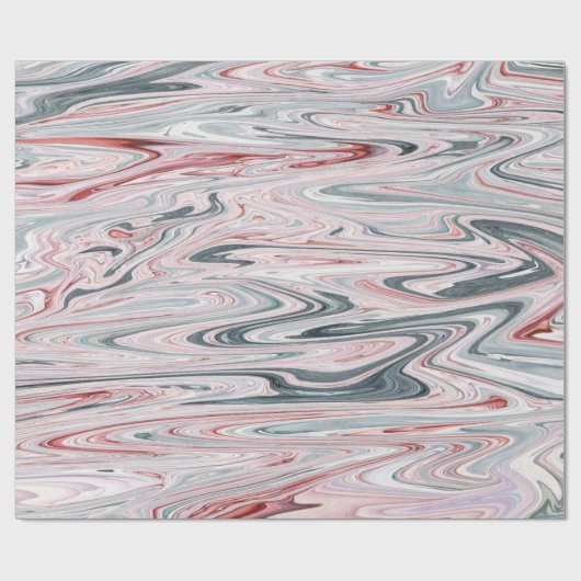 Moderne wervelingen Abstracte Waterverf Cadeaupapier (Vlak)