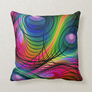 Moderne wervelkolom en cirkels Abstracte stuwkusse Kussen