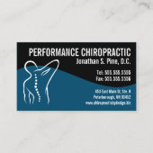 Moderne wervelkolom Logo Visitekaartje (Voorkant)