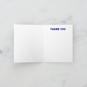 Moderne wervelster van David Custom Bar Bat Mitzva Bedankkaart (Binnen)