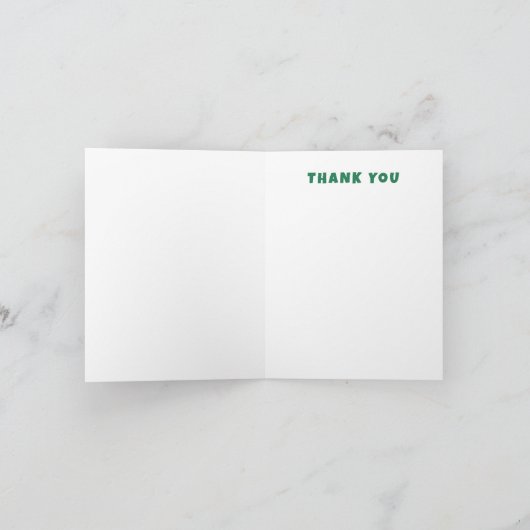 Moderne wervelster van David Custom Bar Bat Mitzva Bedankkaart (Binnen)