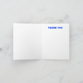 Moderne wervelster van David Custom Bar Bat Mitzva Bedankkaart (Binnen)