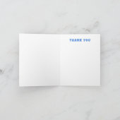 Moderne wervelster van David Custom Bar Bat Mitzva Bedankkaart (Binnen)