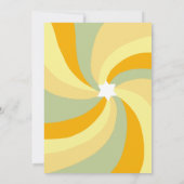 Moderne wervelster van David Custom Bar Bat Mitzva Kaart (Achterkant)