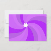 Moderne wervelster van David Custom Bar Bat Mitzva RSVP Kaartje (Achterkant)