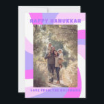 Moderne wervelster van David HAPPY HANUKKAH CUSTOM Feestdagenkaart<br><div class="desc">Perfecte kaart voor een Joods feest! Met de hand gemaakte kunst voor jou. VOLLEDIG ! Klik hierboven op "Personaliseren" om de tekst te bewerken en een foto toe te voegen. Klik op "Bewerken met ontwerpgereedschap" om de lettertypen, kleuren en plaatsingen aan te passen. Design is ook beschikbaar als digitale download...</div>