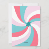 Moderne wervelster van David HAPPY HANUKKAH CUSTOM Feestdagenkaart (Achterkant)