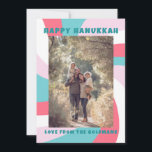 Moderne wervelster van David HAPPY HANUKKAH CUSTOM Feestdagenkaart<br><div class="desc">Perfecte kaart voor een Joods feest! Met de hand gemaakte kunst voor jou. VOLLEDIG ! Klik hierboven op "Personaliseren" om de tekst te bewerken en een foto toe te voegen. Klik op "Bewerken met ontwerpgereedschap" om de lettertypen, kleuren en plaatsingen aan te passen. Design is ook beschikbaar als digitale download...</div>