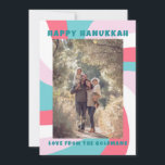 Moderne wervelster van David HAPPY HANUKKAH CUSTOM Feestdagenkaart<br><div class="desc">Perfecte kaart voor een Joods feest! Met de hand gemaakte kunst voor jou. VOLLEDIG ! Klik hierboven op "Personaliseren" om de tekst te bewerken en een foto toe te voegen. Klik op "Bewerken met ontwerpgereedschap" om de lettertypen, kleuren en plaatsingen aan te passen. Design is ook beschikbaar als digitale download...</div>