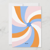 Moderne wervelster van David HAPPY HANUKKAH CUSTOM Feestdagenkaart (Achterkant)