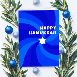 Moderne wervelster van David HAPPY HANUKKAH HOLIDA Kaart<br><div class="desc">Perfecte kaart voor een Joods feest! Met de hand gemaakte kunst voor jou. VOLLEDIG ! Klik hierboven op "Personaliseren" om de tekst te bewerken. Klik op "Bewerken met ontwerpgereedschap" om de lettertypen, kleuren en plaatsingen aan te passen. Design is ook beschikbaar als digitale download om direct te verzenden en te...</div>