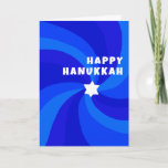 Moderne wervelster van David HAPPY HANUKKAH HOLIDA Kaart<br><div class="desc">Perfecte kaart voor een Joods feest! Met de hand gemaakte kunst voor jou. VOLLEDIG ! Klik hierboven op "Personaliseren" om de tekst te bewerken. Klik op "Bewerken met ontwerpgereedschap" om de lettertypen, kleuren en plaatsingen aan te passen. Design is ook beschikbaar als digitale download om direct te verzenden en te...</div>