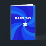 Moderne wervelster van David MAZEL TOV Bar Mitzvah Kaart<br><div class="desc">Perfecte felicitatiekaart om een vleermuis mitswa, bar mitswa, bruiloft of andere joodse viering te sturen! Hand gemaakte kunst voor jou. VOLLEDIG ! Klik op "Personaliseren" hierboven om de tekst te bewerken. Klik op "bewerken met behulp van design tool" om de lettertypen, kleuren en plaatsingen aan te passen. Design is ook...</div>