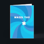 Moderne wervelster van David MAZEL TOV Bar Mitzvah Kaart<br><div class="desc">Perfecte felicitatiekaart om een vleermuis mitswa, bar mitswa, bruiloft of andere joodse viering te sturen! Hand gemaakte kunst voor jou. VOLLEDIG ! Klik op "Personaliseren" hierboven om de tekst te bewerken. Klik op "bewerken met behulp van design tool" om de lettertypen, kleuren en plaatsingen aan te passen. Design is ook...</div>