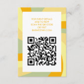 Moderne wervelster van David QR Code Bar Bat Mitsw Informatiekaartje (Voorkant)