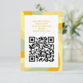 Moderne wervelster van David QR Code Bar Bat Mitsw Informatiekaartje (Staand voorkant)