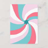 Moderne wervelster van David QR Code Bar Bat Mitsw Informatiekaartje (Achterkant)