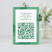 Moderne wervelster van David QR Code Bar Bat Mitsw Informatiekaartje (Staand voorkant)