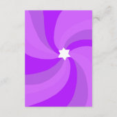 Moderne wervelster van David QR Code Bar Bat Mitsw Informatiekaartje (Achterkant)