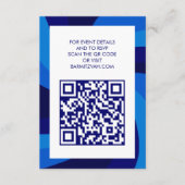 Moderne wervelster van David QR Code Bar Bat Mitsw Informatiekaartje (Voorkant)