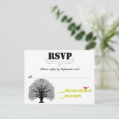 moderne wervelstorm RSVP Kaartje (Staand voorkant)