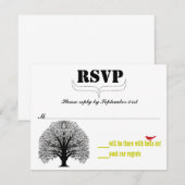 moderne wervelstorm RSVP Kaartje (Voorkant / Achterkant)