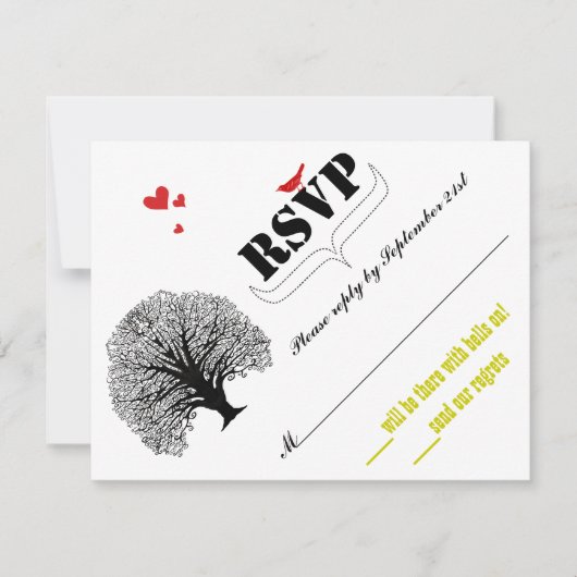 moderne wervelstorm RSVP Kaartje (Voorkant)