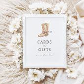 Moderne Westerne Rodeo Kaarten + Cadeaubordje Poster