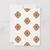 Moderne Westerse Huwelijks RSVP Kaart (Achterkant)