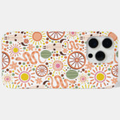 Moderne Westerse Koeienschedel Woestijn Zon Patroo Case-Mate iPhone Case (Achterkant (horizontaal))