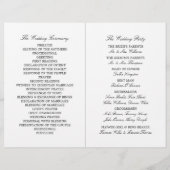Moderne Whimsical Black Cat Wedding Programs (Achterkant)
