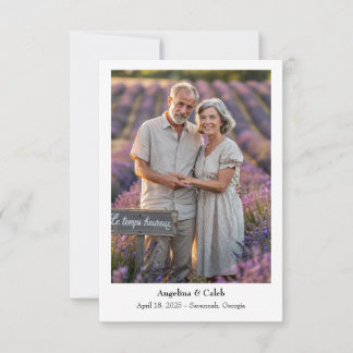 Moderne Whimsical en Leuke Foto Save The Date