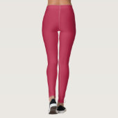 Moderne Whimsical Fun Rood Witte Kat Moeder Cartoo Leggings (Achterkant)