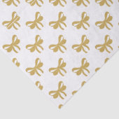 Moderne Whimsical Gouden Coquette Strik Afstudeerc Tissuepapier (Detail)