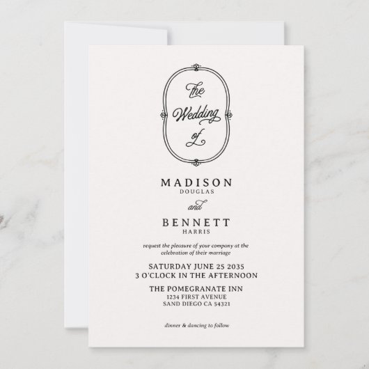 Moderne Whimsical Handgetekende Quarige Script Kaart (Voorkant)