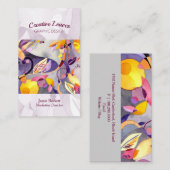Moderne Whimsical laat unieke Visitekaartje (Voorkant / Achterkant)