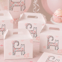 Moderne Whimsical Roze Kat Purrfecte Verjaardagsfe