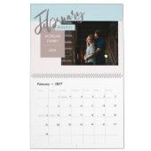 Moderne whimsical Script Memories Kalender (Feb 2027)